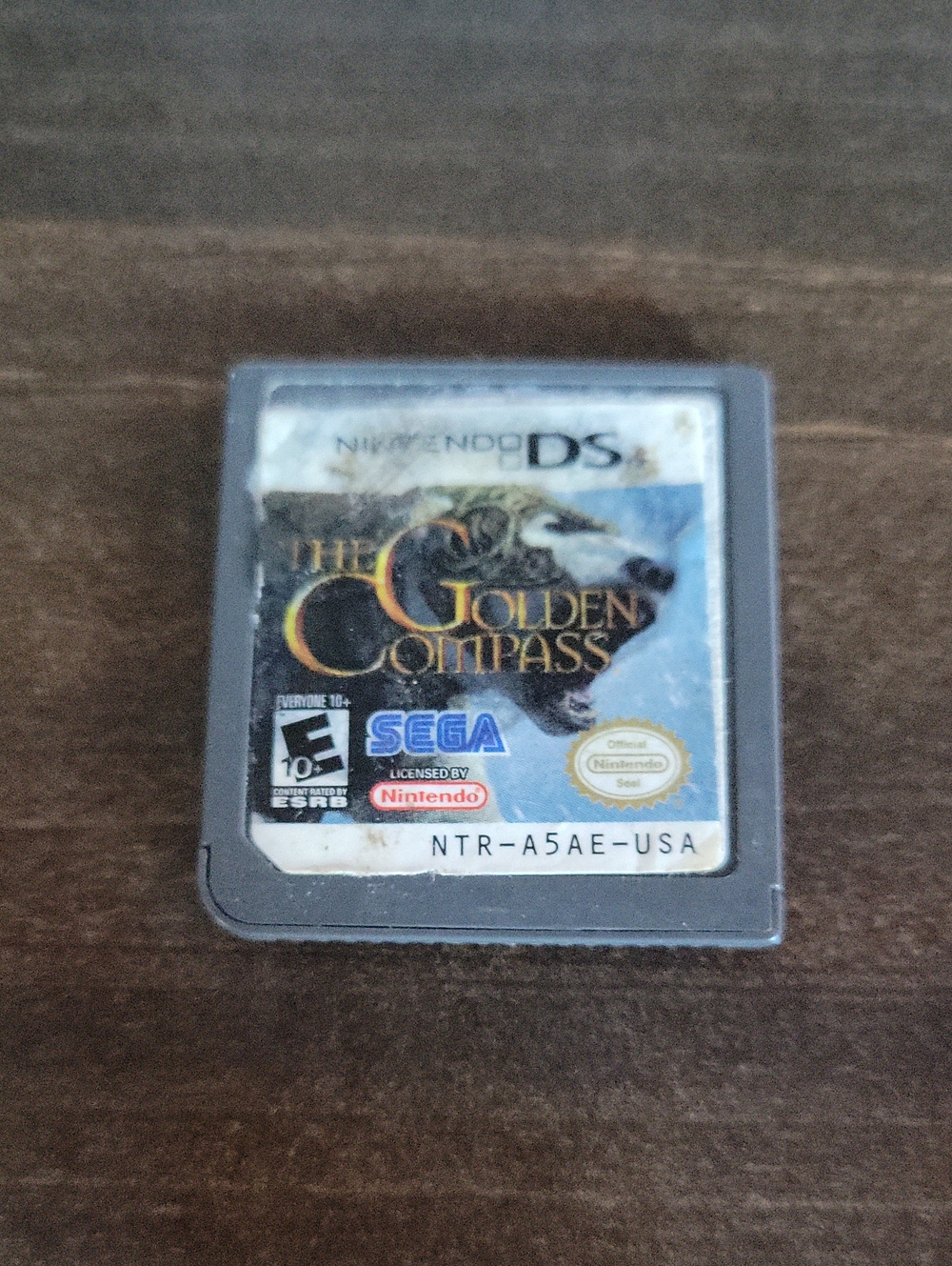 Nintendo DS Game Card - Gray with Blue Label Artwork